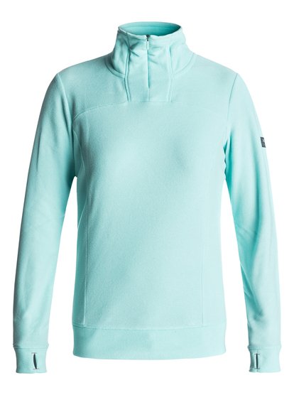 roxy, Толстовка на молнии Drifted, ARUBA BLUE (bfk0) Drifted - Polartec® Half-Zip Mid Layer for Women ERJFT03558