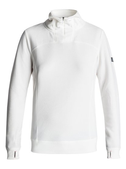 roxy, Толстовка на молнии Drifted, BRIGHT WHITE (wbb0) Drifted - Polartec® Half-Zip Mid Layer for Women ERJFT03558
