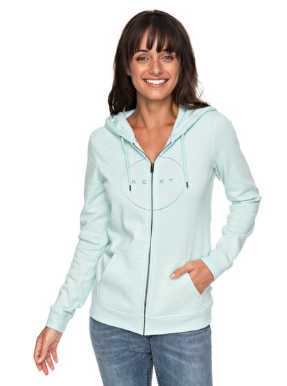 roxy, Толстовка на молнии Full Of Joy, BLUE LIGHT HEATHER (bekh) Full Of Joy - Zip-Up Hoodie for Women ERJFT03695