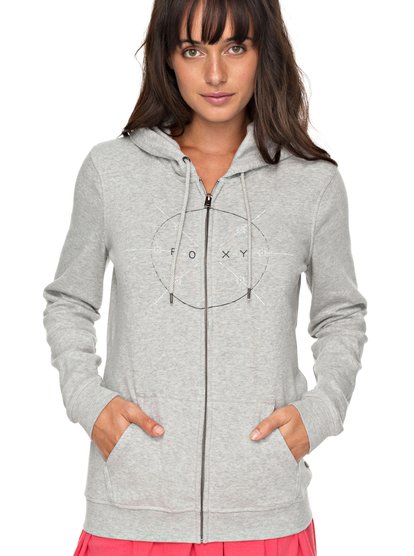roxy, Толстовка на молнии Full Of Joy, HERITAGE HEATHER (sgrh) Full Of Joy - Zip-Up Hoodie for Women ERJFT03695