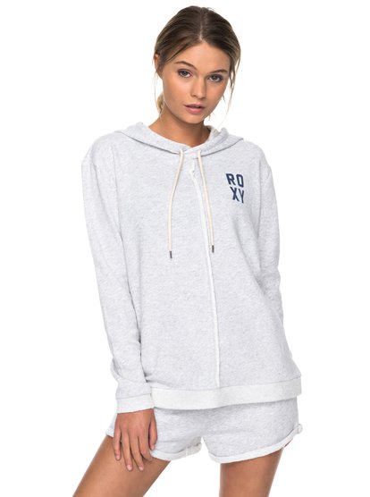 roxy, Толстовка на молнии Late Ride, HERITAGE HEATHER (sgrh) Late Ride - Hooded Sweatshirt for Women ERJFT03714
