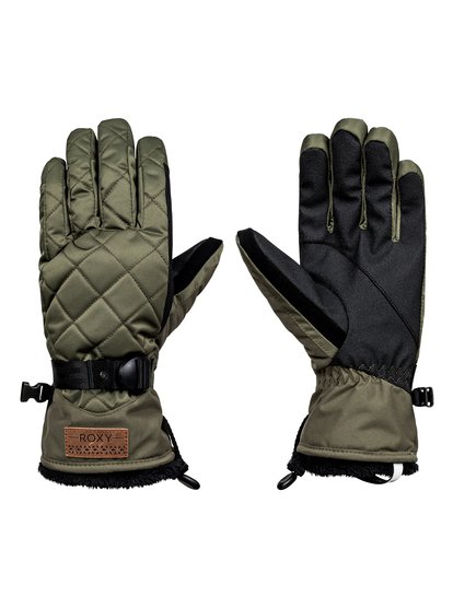 roxy, Сноубордические перчатки Merry Go Round, DUST IVY (gqm0) Merry Go Round - Snowboard/Ski Gloves for Women ERJHN03069