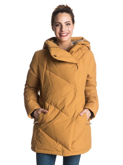 roxy, Зимняя женская куртка Abbie, BONE BROWN (cmt0) Abbie - Quilted Technical Coat ERJJK03123
