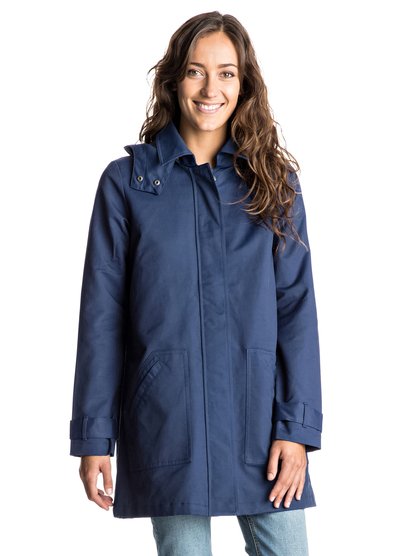 roxy, Дождевик с капюшоном Gili Peak, BLUE DEPTHS (bta0) Gili Peak - Hooded Mac ERJJK03169