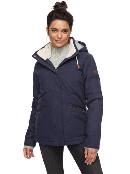 roxy, Куртка Nancy, PEACOAT (btn0) Nancy - Waterproof Hooded Insulator Jacket for Women ERJJK03187