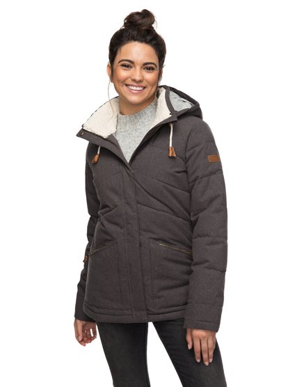 roxy, Куртка Nancy, FORGED IRON (kyc0) Nancy - Waterproof Hooded Insulator Jacket for Women ERJJK03187