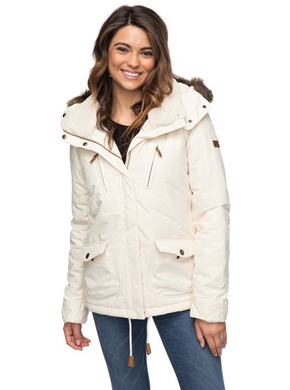 roxy, Куртка Darcy 5K, ANGORA (tee0) Darcy 5K - Waterproof Hooded Jacket for Women ERJJK03188