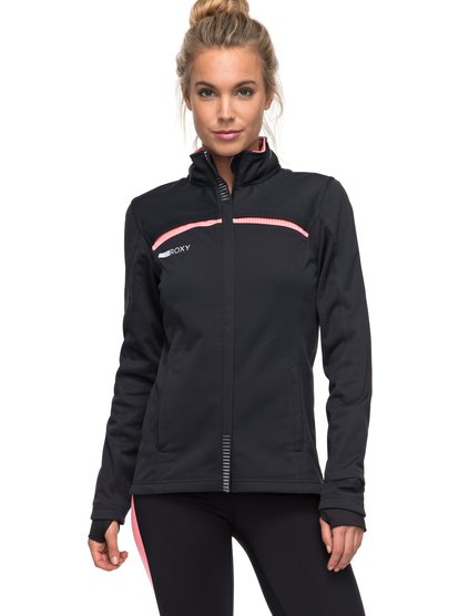 roxy, Спортивная куртка Supranova, ANTHRACITE (kvj0) Supranova - Water-Repellent Running Jacket for Women ERJJK03208