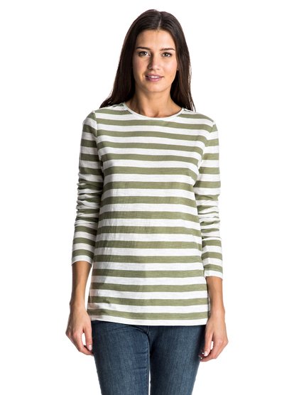roxy, Футболка с длинным рукавом Zarauz Beat Stripes, STEPHANIES STRIPE COMBO OIL GR (gld6) Zarauz Beat Stripes - Long Sleeve T-shirt ERJKT03195