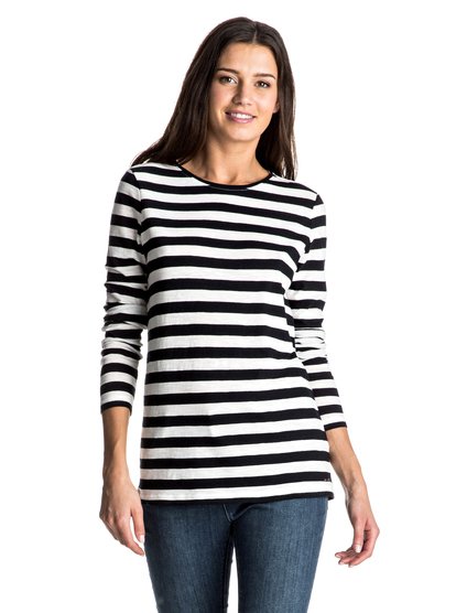 roxy, Футболка с длинным рукавом Zarauz Beat Stripes, STEPHANIES STRIPE COMBO ANTHRA (kvj0) Zarauz Beat Stripes - Long Sleeve T-shirt ERJKT03195