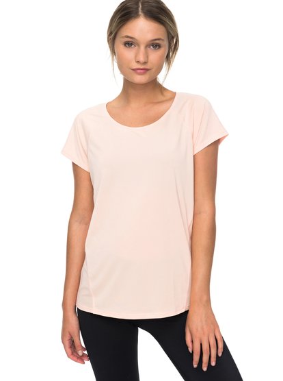 roxy, Футболка Vanilla Temptation, TROPICAL PEACH (mdr0) Vanilla Temptation - Technical T-Shirt for Women ERJKT03397