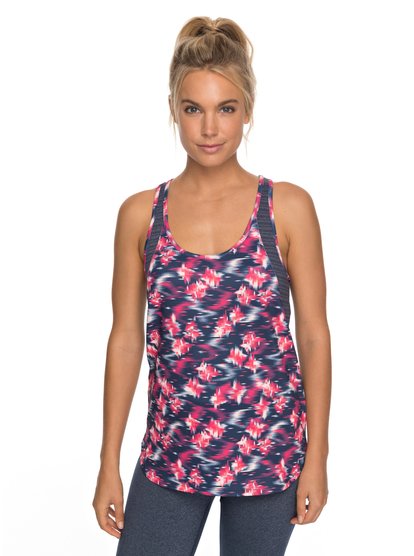 roxy, Майка Easy Game, DRESS BLUES NEON WATERFALL (mlj1) Easy Game - Technical Vest Top for Women ERJKT03402