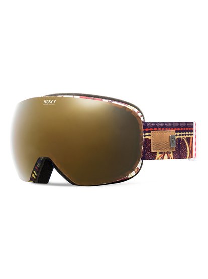 roxy, Сноубордическая маска Popscreen Torah Bright, ROOIBOS TEA_BOTANIC STRIPES (rzb6) Popscreen Torah Bright - Snowboard/Ski Goggles ERJTG03052