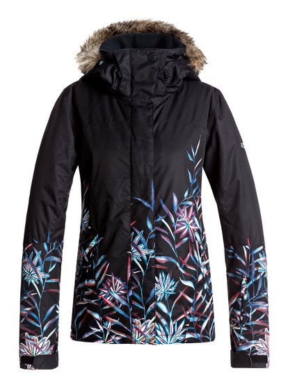 roxy, Сноубордическая куртка Jet Ski SE, TRUE BLACK_GARDEN PARTY (kvj5) Jet Ski SE - Snow Jacket for Women ERJTJ03137
