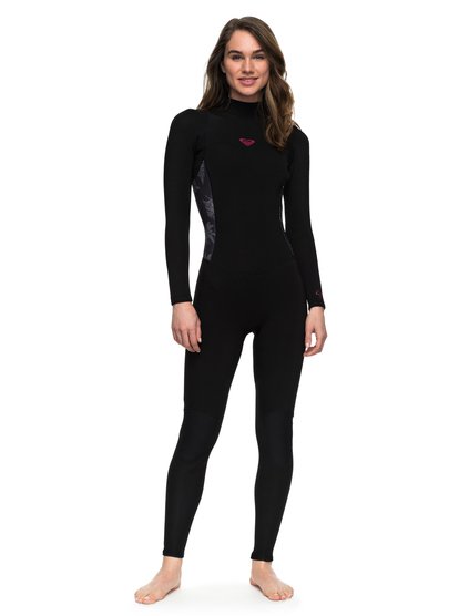 roxy, Гидрокостюм с молнией на спине 3/2mm Syncro Series, BLACK (kva0) 3/2mm Syncro Series - Back Zip Wetsuit ERJW103023