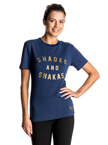 roxy, Гидромайка Shade & Shakas, BLUE DEPTHS (bta0) Shade & Shakas - T-shirt Sleeve Rash Vest ERJWR03137