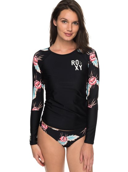 roxy, Гидрофутболка с длинным рукавом ROXY Fitness UPF 50, ANTHRACITE (kvj0) ROXY Fitness - Long Sleeve UPF 50 Rash Vest ERJWR03203