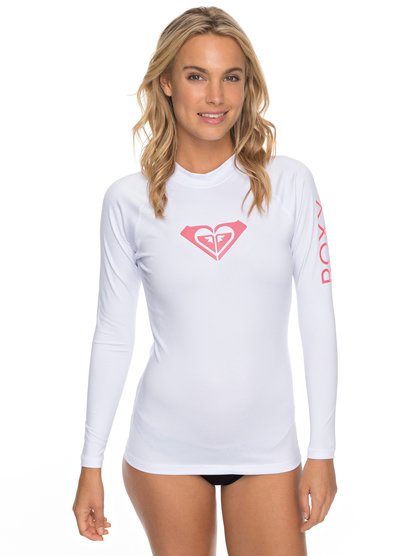 roxy, Гидрофутболка с длинным рукавом Whole Hearted UPF 50, WHITE (wbb0) Whole Hearted - Long Sleeve UPF 50 Rash Vest ERJWR03221