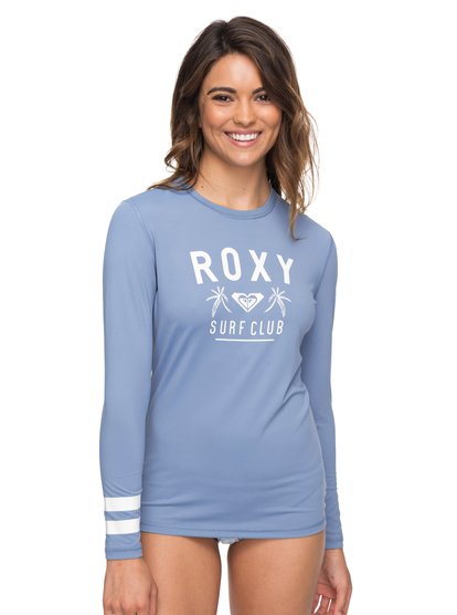roxy, Гидрофутболка с длинным рукавом Enjoy Waves Loose Fit UPF 50, BLUE SHADOW (bkq0) Enjoy Waves - Long Sleeve UPF 50 Rash Vest ERJWR03223
