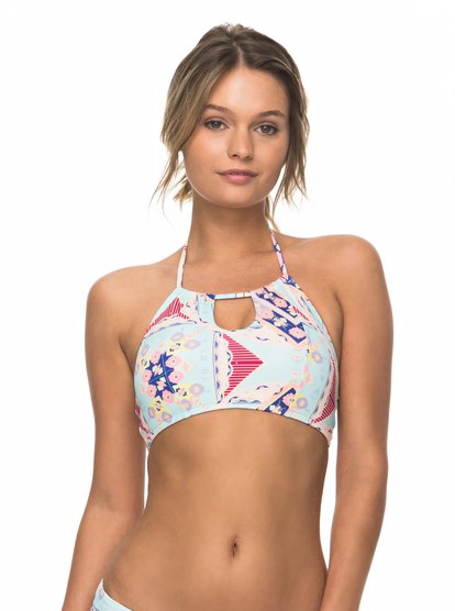 roxy, Лиф Aloha ROXY, BLUE LIGHT PANTHER BASS SWIM (bek8) Aloha ROXY - Bikini Top for Women ERJX303601
