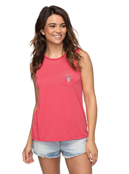 roxy, Футболка без рукавов Time For Another Day A, ROUGE RED (mlj0) Time For Another Day A - Sleeveless T-Shirt ERJZT04156