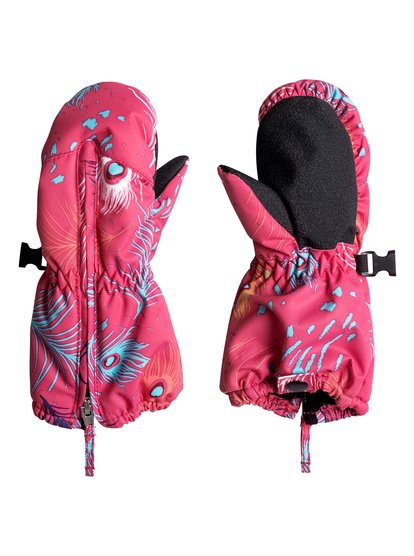 roxy, Сноубордические варежки детские Snow's Up, PETERPAN_PARADISE PINK (mlr3) Snow's Up - Snowboard Mittens ERLHN03002