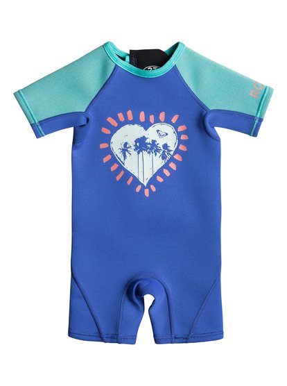 roxy, Гидрокостюм с молнией на спине 1.5mm Syncro, SEA BLUE II (byh0) 1.5 SYNCRO TODDLER BZ SS SP FL EROW503001