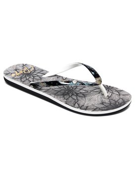 roxy, Portofino Flip Flops, BLACK/WHITE PRINT (bwp) Portofino - Flip-Flops ARJL100668