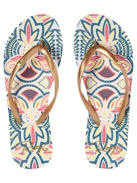 roxy, Сланцы Portofino, GOLD CREAM (gcr) Portofino - Flip-Flops for Women ARJL100668