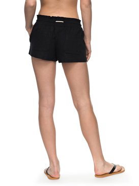 roxy, Oceanside Beach Shorts, TRUE BLACK (kvj0) Oceanside - Linen Beach Shorts ARJNS03007