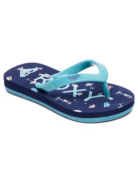 roxy, Bamboo - Tongs pour Bébés, COBALT (co2) Bamboo - Flip-Flops for Toddlers AROL100002