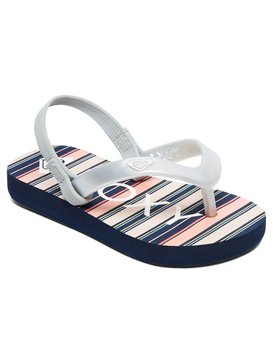 roxy, Girls 2-6 Tahiti Backstrap Sandals, PINK STRIPE (spi) Tw Tahiti VI - Sandals AROL100005