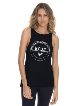 roxy, Regata Feminina com Estampa Frontal Roxy, PRETO* (prt) RX REGATA JUNGLE BOGIE BR73731588
