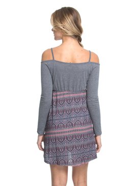 roxy, Vestido Manga Longa Open Shoulder Bandana Daze Roxy, MESCLA CLARO* (mes) RX VESTIDO BANDANA FLY BR73811547