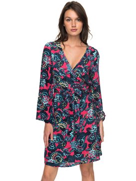 roxy, Vestido Small Hours Printed Tropical Day Roxy, ROUGE RED MAHNA MAHNA (mlj5) RX VESTIDO SMALL HOURS PRINTED IMP BR73811549