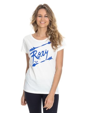 roxy, Camiseta Feminina Manga Curta e Estampa Frontal Roxy, SNOW WHITE* (snw) RX CAMISETA SILK DIRECTIONS BR73871460