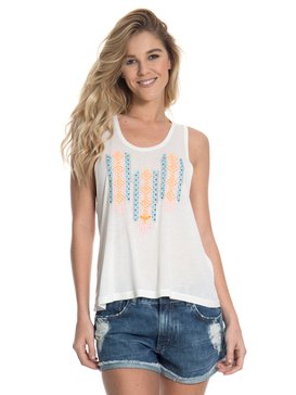 roxy, Regata Feminina Bordada Roxy, SNOW WHITE* (snw) RX CAMISETA ESPECIAL BALI DAYS BR73891364