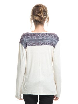 roxy, Blusa Manga Longa Sneak Peek Roxy, SNOW WHITE* (snw) RX CAM ESPECIAL M/L SNEAK PEEK BR73901184