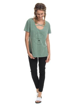 roxy, Camiseta Manga Curta com Strappy Helm Roxy, CACTUS GREEN* (ver) RX CAM VINTAGE M/C HELM BR73911243