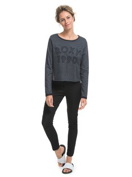 roxy, Camiseta Manga Longa em Moletinho Nines Roxy, MESCLA PINHO (mep) RX CAM VINTAGE M/L NINES BR73931087