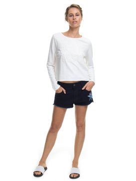 roxy, Camiseta Manga Longa em Moletinho Nines Roxy, SNOW WHITE* (snw) RX CAM VINTAGE M/L NINES BR73931087