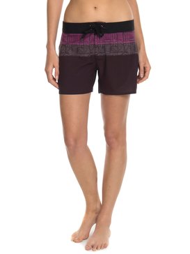 roxy, Boardshort Feminino Comprimento Médio Roxy, PRETO* (prt) RX BOARDSHORTS NEW GOALS BR74011158