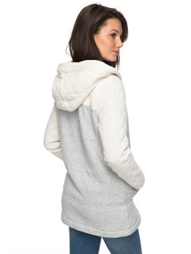 roxy, Moletom Canguru Aberto c/ Capuz Montain Star Jacket Roxy, LIGHT GREY HEATHER (sgrh) RX MOL CAN MOUNTAIN STARS JACKET IMP BR77501297