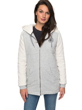 roxy, Moletom Canguru Aberto c/ Capuz Montain Star Jacket Roxy, LIGHT GREY HEATHER (sgrh) RX MOL CAN MOUNTAIN STARS JACKET IMP BR77501297