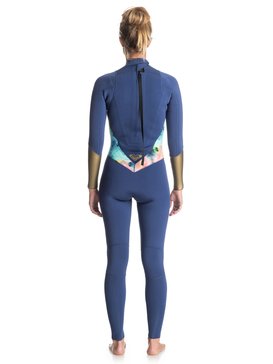 roxy, Wetsuit Long John 3/2mm Pop Surf Vedado c/ Zíper nas Costas ROXY, BLUE DEPTHS (bta0) RX LONG 3/2 POPSURF M/L BZ GBS IMP BR79020116