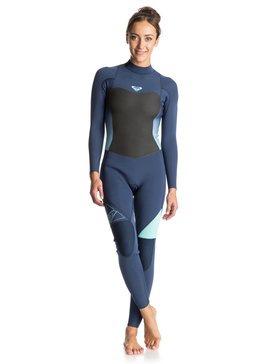 roxy, Wetsuit Long John 3/2mm Syncro Series Vedado c/ Zíper nas Costas ROXY, BLUE PRINT (bsq0) RX LONG 3/2 SYNCRO BZ GBS IMP BR79020117