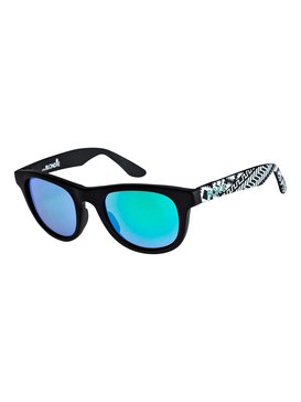 roxy, Little Blondie - Sonnenbrille für Mädchen 8-16, MATTE BLACK-PRINT/ML GREEN (xkkg) Little Blondie - Sunglasses for Girls 8-16 ERG6011