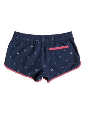 roxy, At The Sea - Boardshort pour Fille 8-16 ans, DRESS BLUES WATERCOLOR ANCHOR (btk7) At The Sea - Board Shorts for Girls 8-16 ERGBS03046