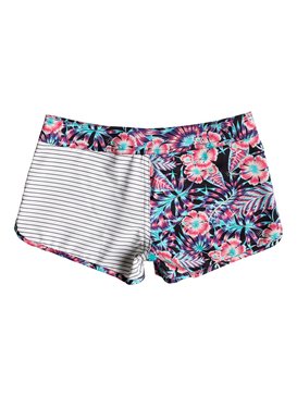 roxy, Surfing Miami - Boardshort pour Fille 8-16 ans, ANTHRACITE TROPICAL DREAM (kvj9) Surfing Miami - Board Shorts for Girls 8-16 ERGBS03047