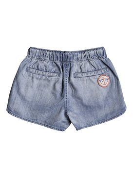 roxy, Music Never Stops - Denim Beach Shorts, MEDIUM BLUE (bgy0) Music Never Stops - Denim Beach Shorts ERGDS03035